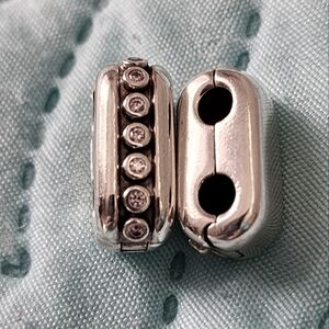 Pandora Diva double clips pink cz